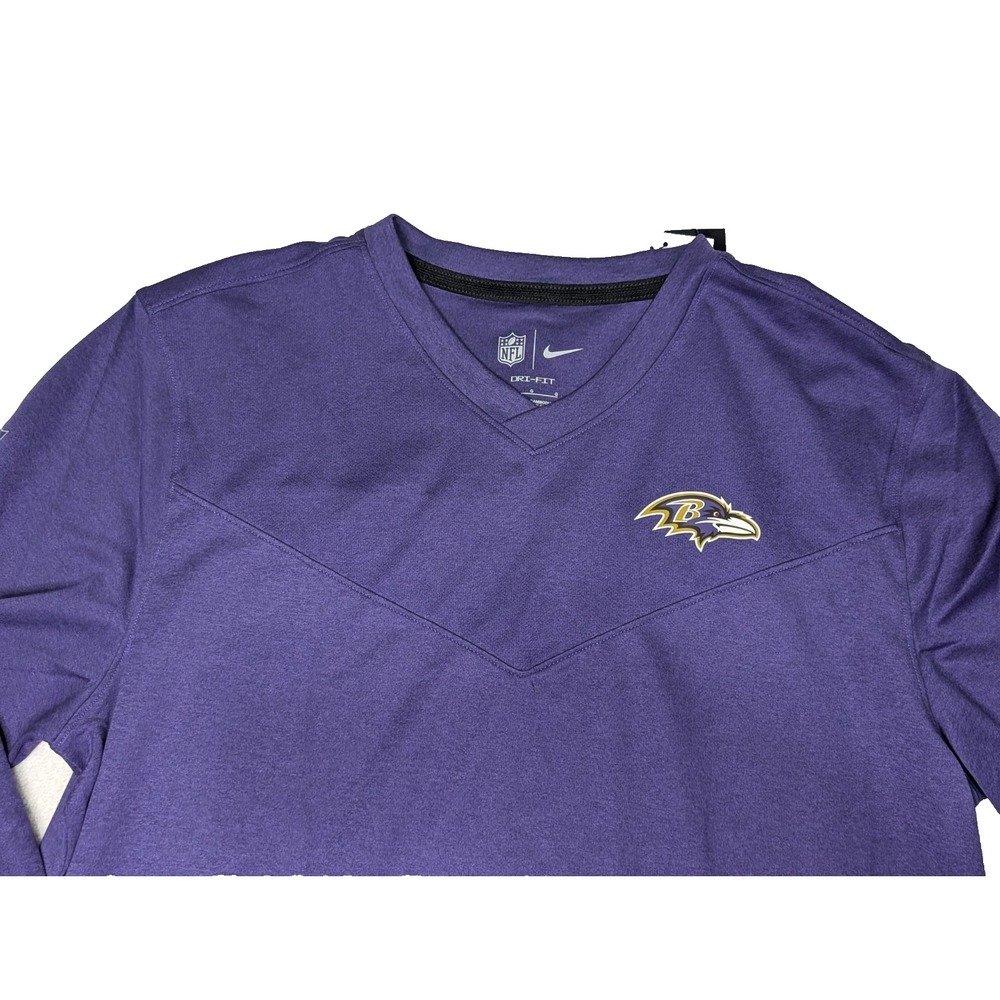 Baltimore Ravens Nike NFL On Field Dri-Fit Long Sleeve Shirt Men's L, NWT - Picture 2 of 12